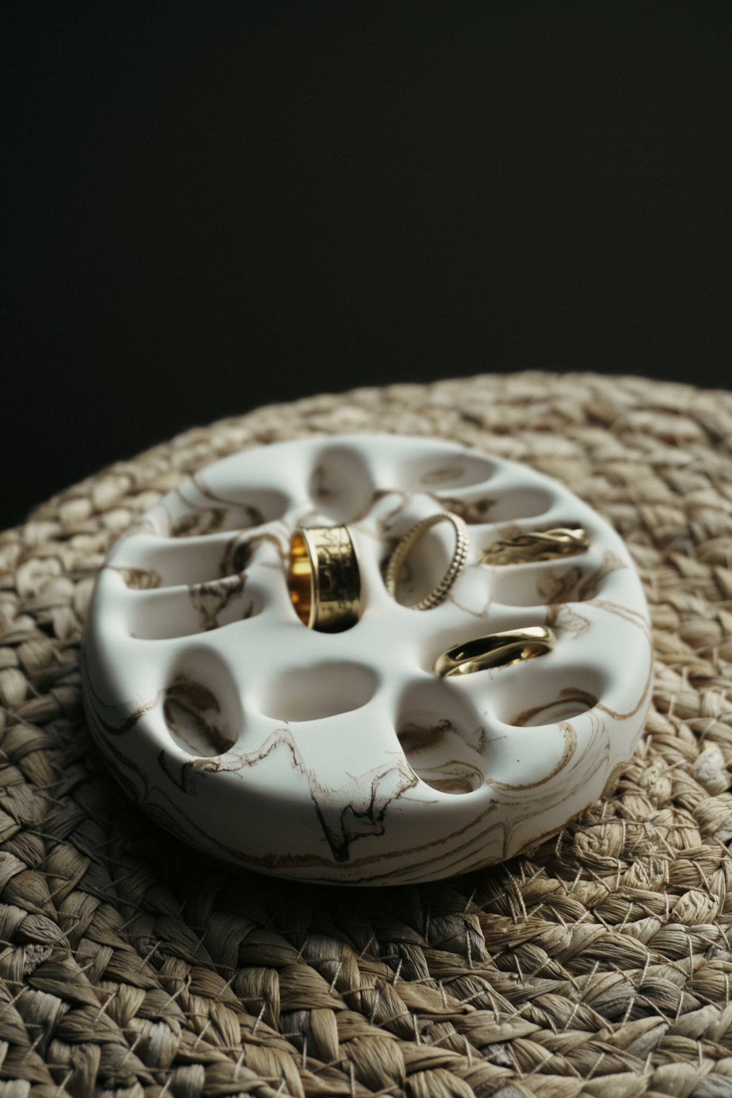 Kora Ring Dish | Marble