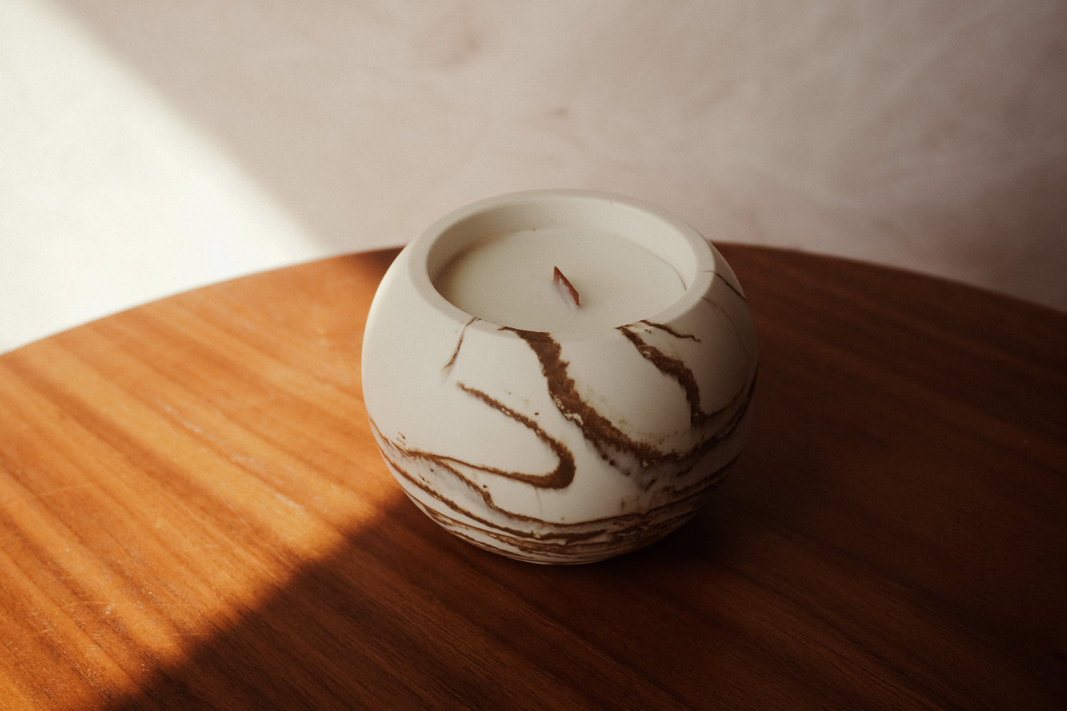 Lun Candle | Marble