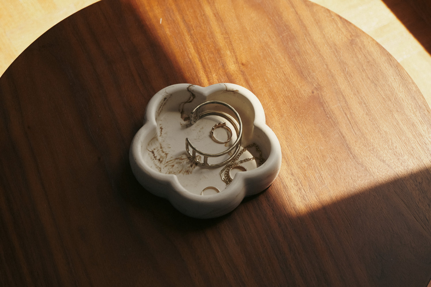 Flower Bowl - Marble