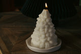 Santa Tree Candle