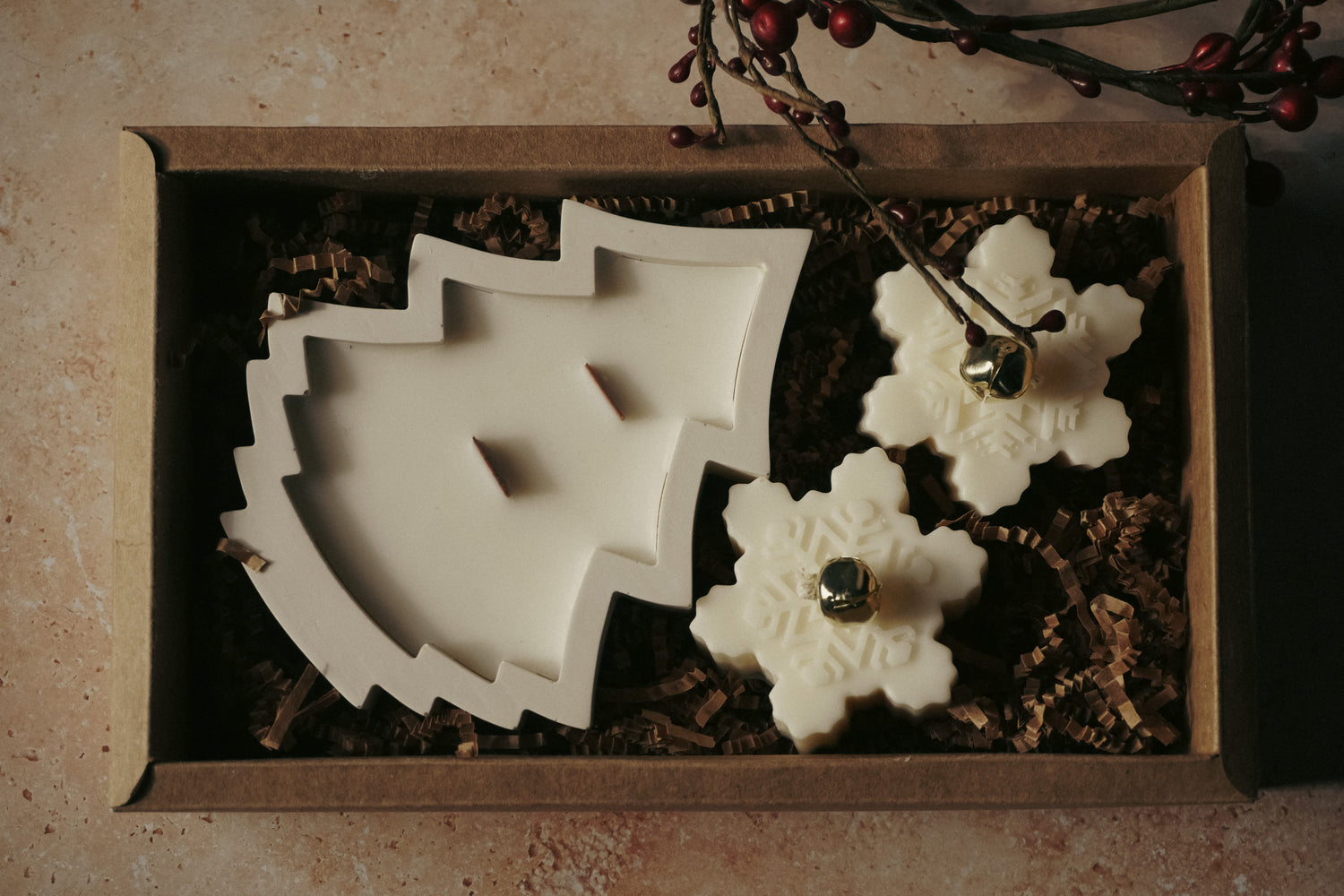 Winter Tree Candle Gift Box Set