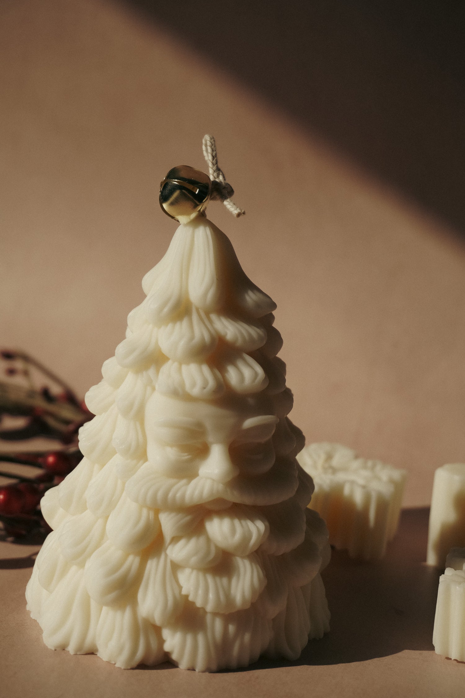 Santa Tree Candle